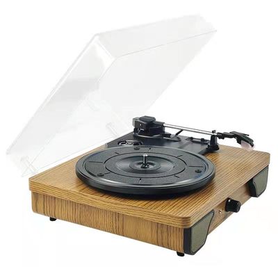 Wooden Turntable With Bluetooth/Aux/Earphone Jack A-105