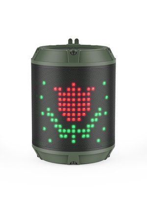 Smart waterproof speaker with DIY light